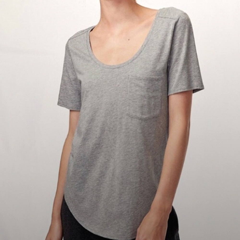 BABATON / S / Women's Sami Pocket Loose Fitting T-Shirt - Gold Grey - Picture 2 of 12